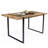 Modern 59" Rectangular Dining Set With 6 Boucle Upholstered Dining Chairs