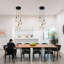 Luminaire suspendu irrégulier à 3 lumières DEL