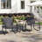 3-Piece All-Weather Outdoor Rocking Bistro Set, 2 Smooth Glide Porch Rocker Chairs With Padded Seats, 1 Scratch-Resistant Tempered Glass Side Table