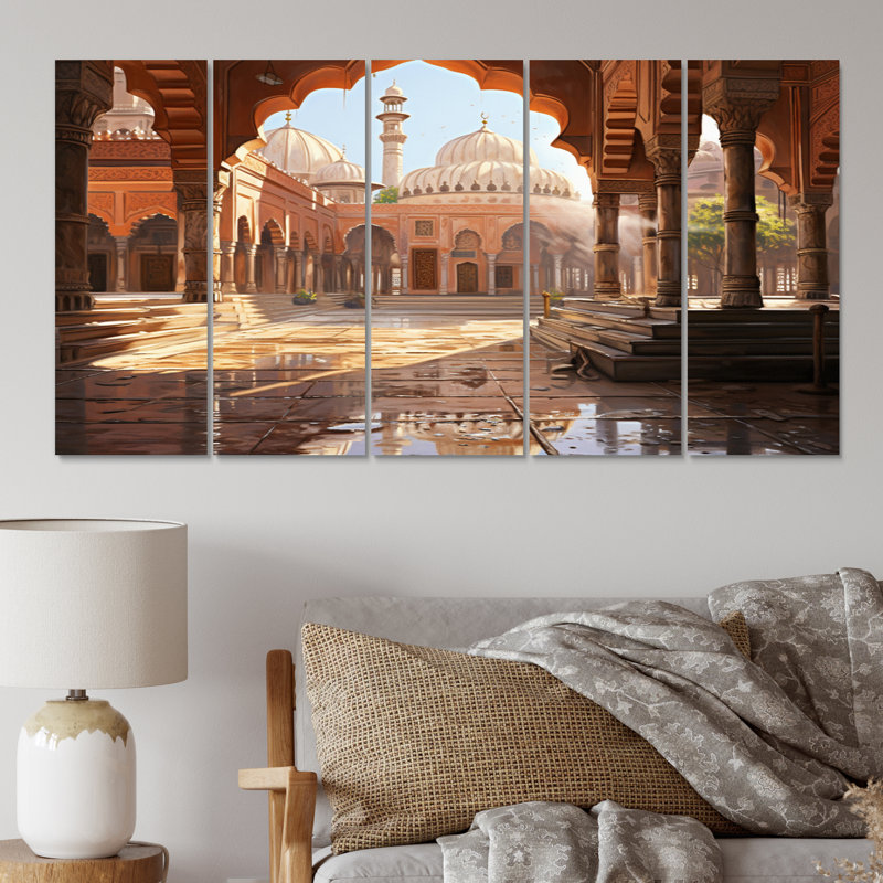 L'islam, l'art du chemin I - 5 pièces sur toile tendue