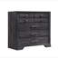 Commode en bois foncé 1Pc