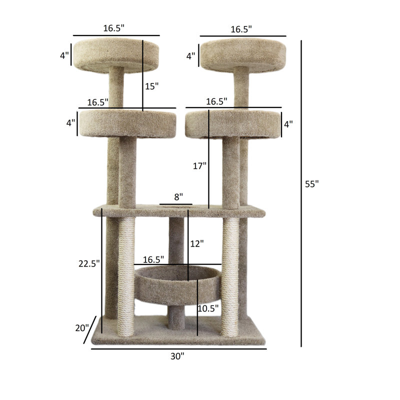 Prestige Cat Trees Multi-Level Cat Tree for Multiple Cats