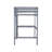 Twin High Loft Bed, Rubber Wood  Loft Bed with Safety Guardrail, built-in desk, ladder-133740514