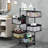 360 Degree Rotating Storage Rack Kitchen Cart with 5 Swing Out Shelves
