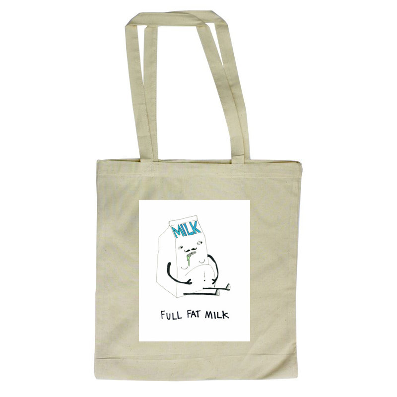 Full Fat Milk Tote Bag