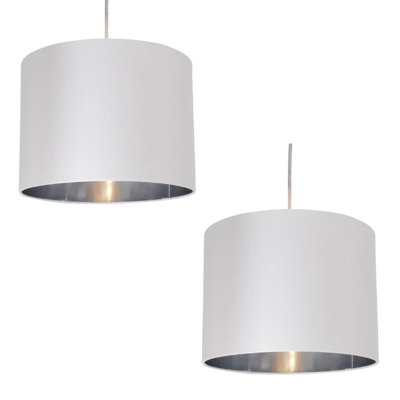 20cm H Silk Drum Pendant Shade