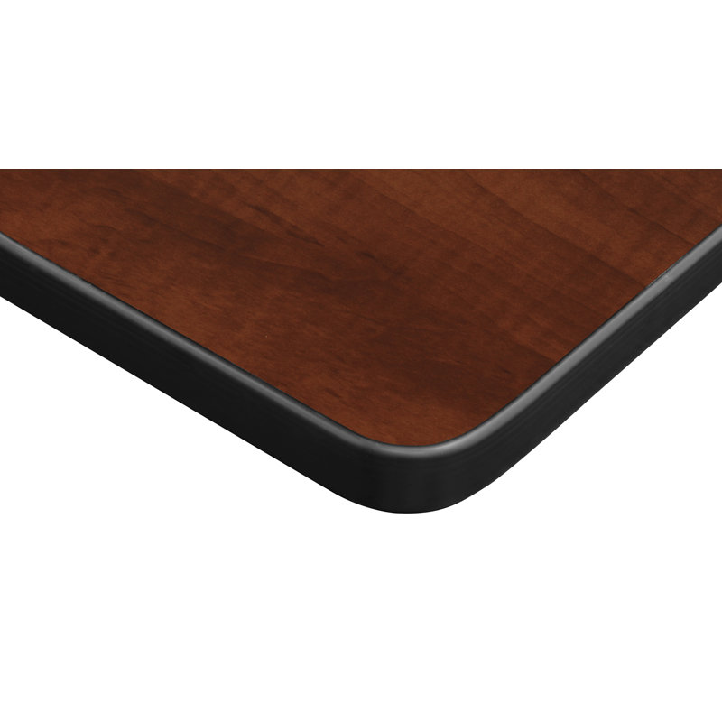 Kobe Flip-Top Training Nesting Table, 2 Zeng Stack Chairs, 29" H x 60" W x 24" D, Cherry/Blue