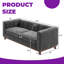 Canapé moelleux en chenille moelleux - solution moderne pour petit espace de 78 po avec sièges profonds et confort de détente-372052194