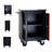 DOUBLE-DOOR CLAPBOARDl MULTI-FUNCTION TOOL CART--BLAK&RED