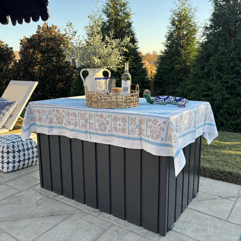 Purple Leaf 160 Gallons Water Resistant Lockable Resin Deck Box, Gray - Outdoor Storage Container for Patio Cushions, Pool Accessories & Garden Tools