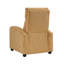 Fauteuil inclinable manuel en velours côtelé avec structure en bois Pary