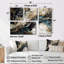 Blue Beige Marbré Dreamscape I - Art mural bleu 4 pièces-1102045564-1102045565