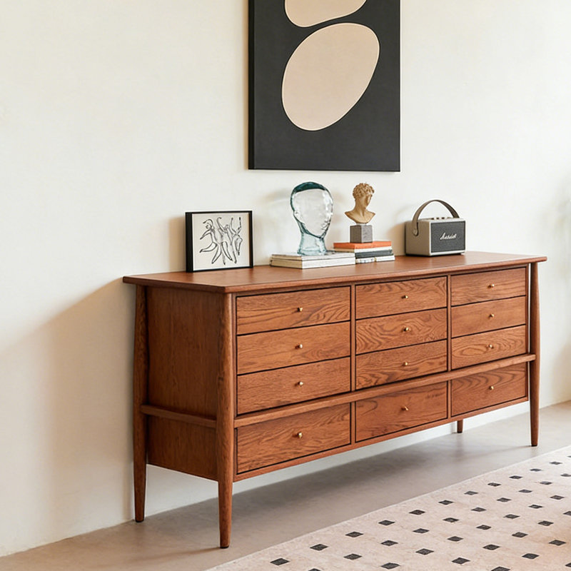 Buffet de style rÃ©tro minimaliste franÃ§ais, Brown