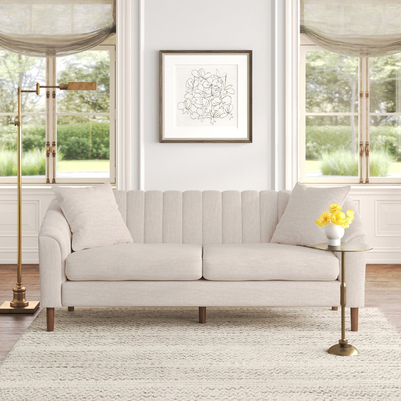Lawson 84.5'' Upholstered Sofa, Beige 100% Polyester