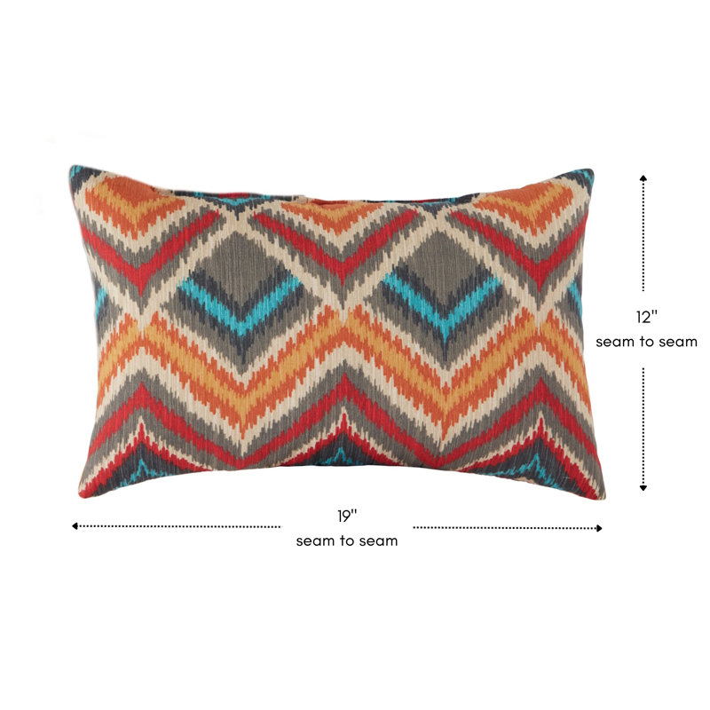 Coussin lombaire à rayures intérieur/extérieur Henrich, Surréaliste, Ensemble de 2
