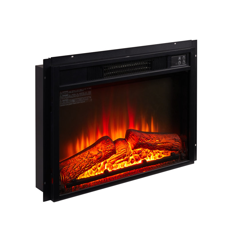 23" 1400W Electric Fireplace Insert for Indoor Use