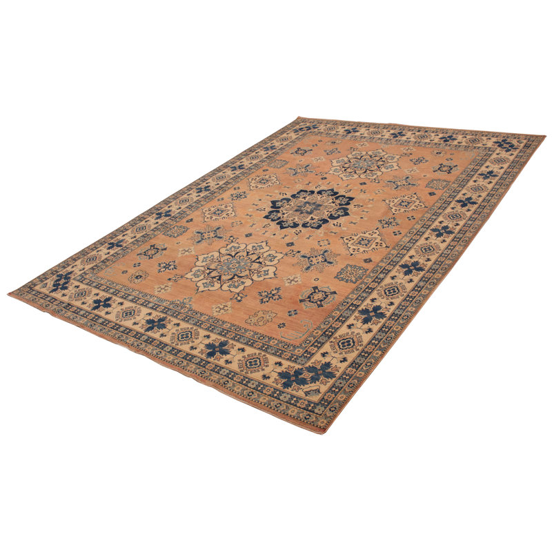 Aaleeyah One-of-a-Kind Rectangle 9'9" X 13'2" New Age Wool Area Rug Copper