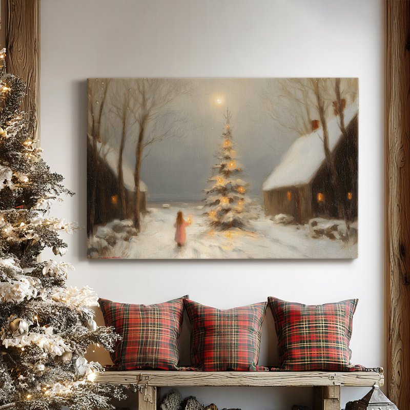 «Candle of Warm Lantern Serenade», toile tendue avec châssis de qualité supérieure, H 12 po x l 18 po