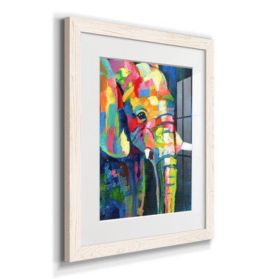 Vibrant Elephant - Cadre photo, reproduction d'art sur papier