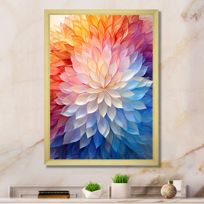Kaléidoscope éthéré multicolore Op Art