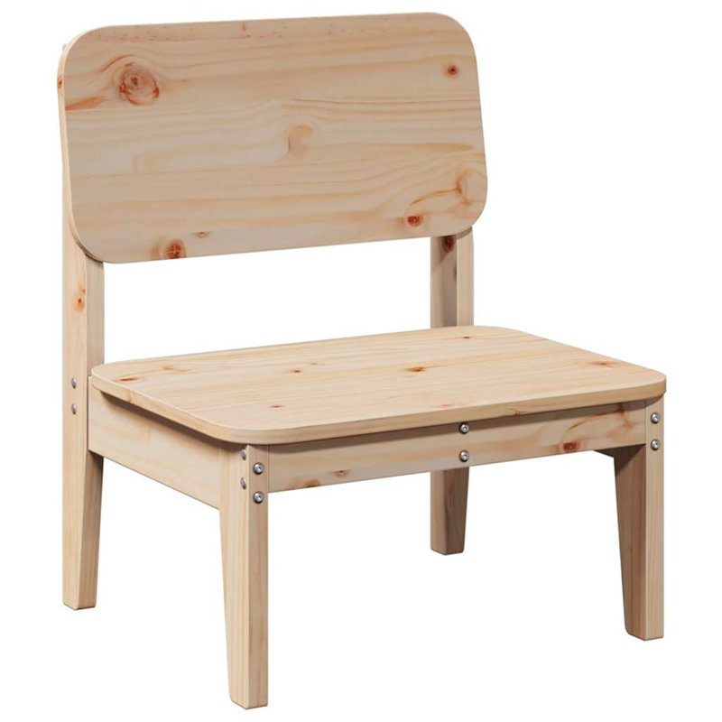 Garden Chair 60X52.5X72 Cm Wood Pine, Natural