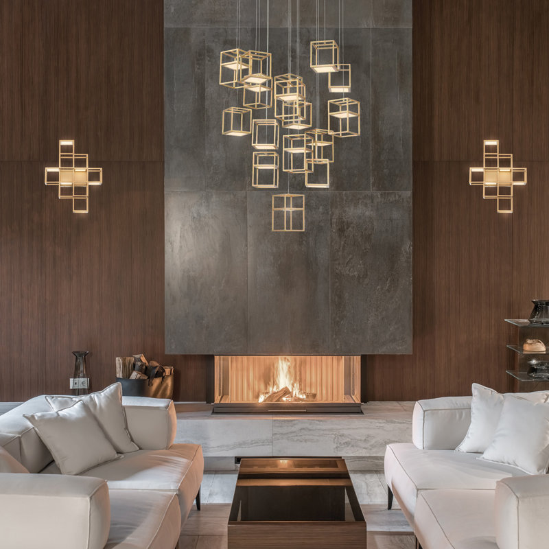 Ferro 1 - Light LED Pendant, Gold