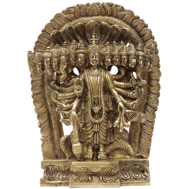 Lord Vishnu dans son grossissement cosmique