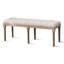 Banc rembourré blanc