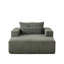 Fauteuil en velours côtelé de 75 pouces - aucun assemblage requis, canapé-lit moderne moelleux, oreiller, chaise longue pour usage intérieur, salon de chambre à coucher-728273366