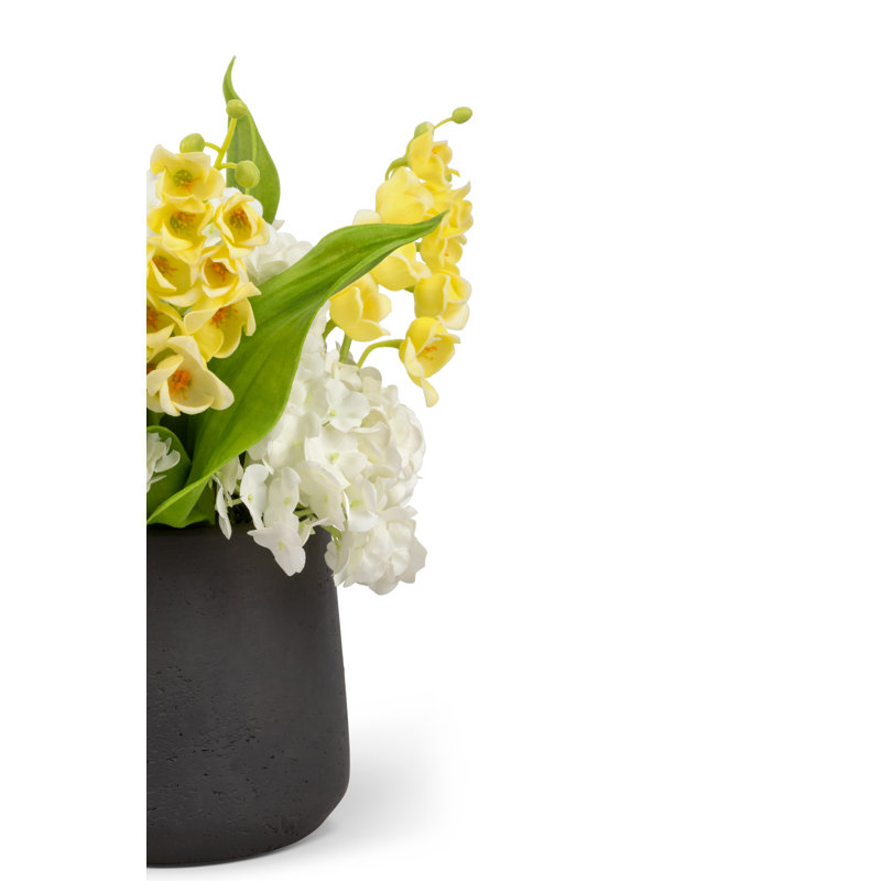 Arrangement floral Carina RealTouch, Gris anthracite