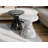Orren Ellis Monia Marble Effect Stool with Brockway Concrete Industrial End Table for Living Room-1257281211