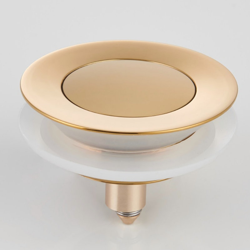 Mokleba Titanium Goldpop-Up Bathtub Drain Stopper Replacement Kit, Gold