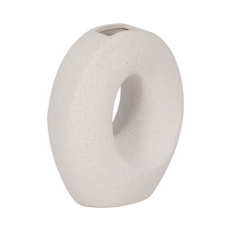 Torada Handmade Ceramic Table Vase, 7" H x 6" W x 3" D