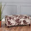 Rangement en velours brun de conception contemporaine, largeur 39,00 po, profondeur 19,00 po, hauteur 16,25 po, fermeture en douceur en velours, motif, l, P, H, charnières
