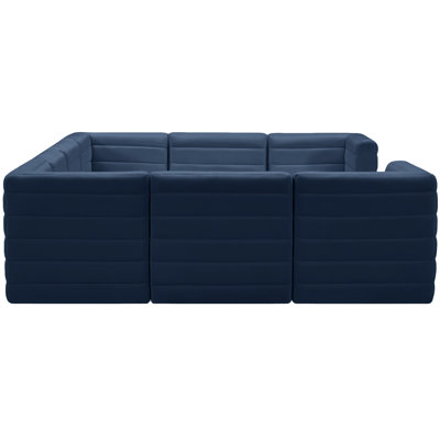 Enso Velvet U-Shaped Sectional Reversible