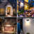 Johnsen 100LED Solar Powered Outdoor Security Lights Outdoor Wall Lights With Motion Sensor for Garage