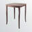 Zavala Walnut 3-Piece High Dining Set with Saddle Seat Bar Stools