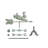 25'' H Metal Animals Weathervane-3342227