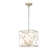 Josifs 4-Light Modern Soft Gold Square Geometric Lantern Chandelier
