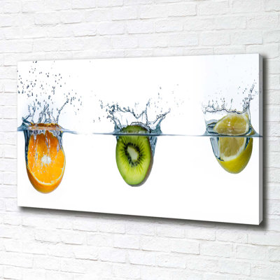 Fruit Under Water - No Frame Print on Canvas