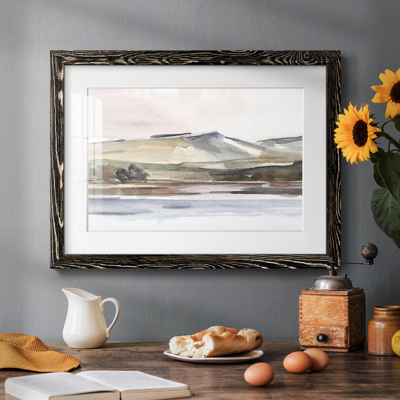 Autumn Mountain Valley I, reproduction d'art sur papier, Noir, H 18 po x l 26 po x P 1,5 po