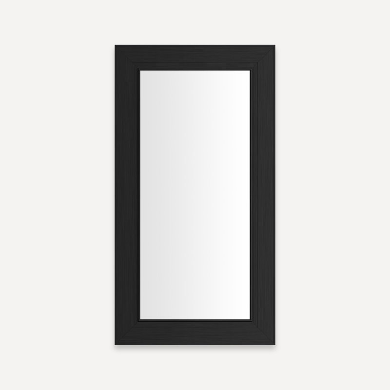 Armoire Main Line, Noir brossé, H 30,06 po x l 15,38 po x P 4 po