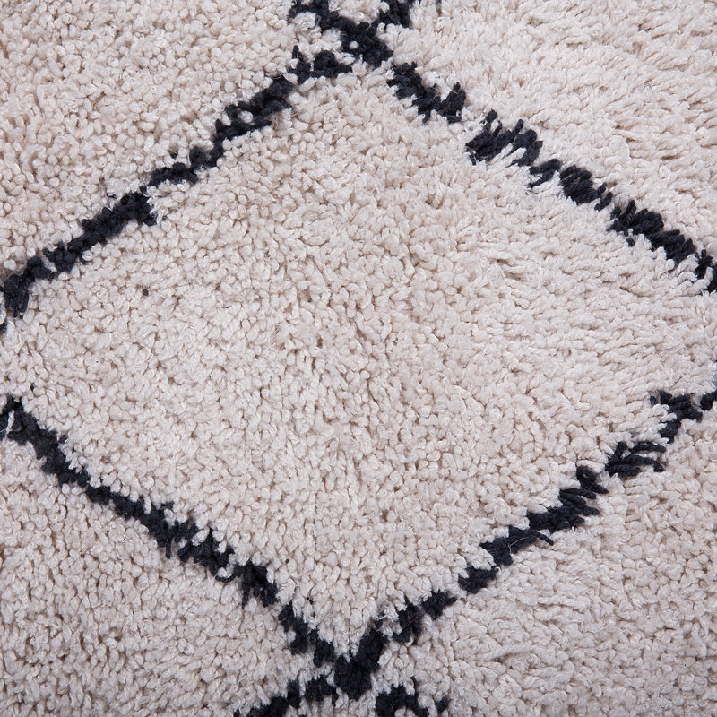 Azura Geometric Synthetic Hand Woven Area Rug, Rectangle: 140 x 200cm