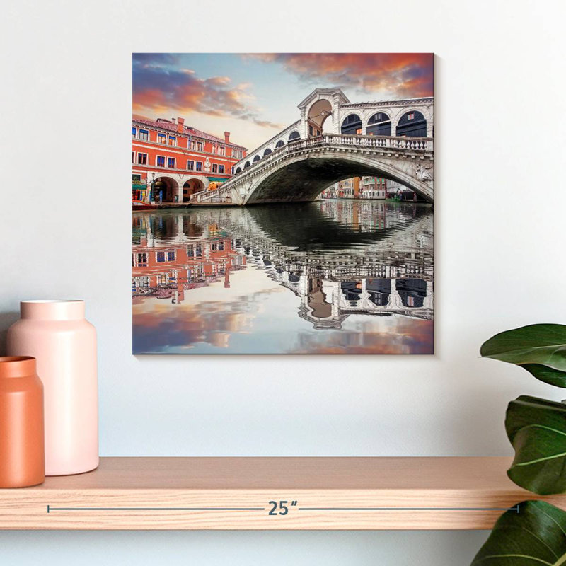 Pont de Nicci, Rialto, Venise, H 16 po x l 16 po