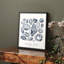 "Vintage Nautical Print", impression encadrée sur toile-1531200840-1531200845