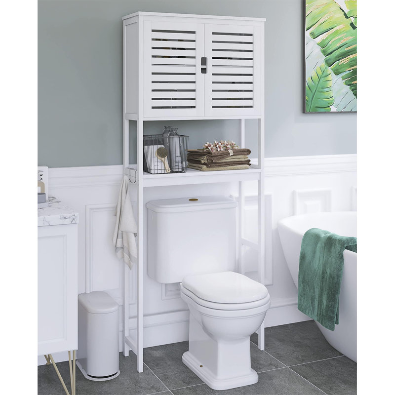 Bahia Bamboo Over The Toilet Storage, White