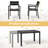 Cadenhead 6 - Person Aluminum Rectangular Extendable Outdoor Dining Set with Stacking Chairs-166406284