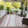 Machine Washable Indoor/Outdoor Bourkelands ACN2342 Stripes Rug