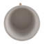 S / 2 DÉCORTEUR DE DIAMANT 10/12 "AVEC PIEDS EN BOIS, NOIR (KD), pot à fleurs