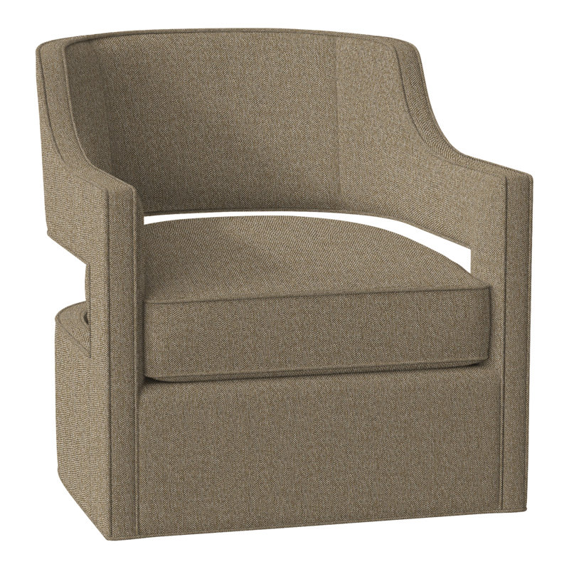 Fauteuil pivotant l 29,5 po Phoebe, Polypropylène / oléfine noisette 9508
